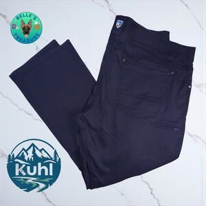 Kuhl Rydr Lite Klassik Fit Pants‎ Mens 40x30 Navy Blue Outdoor Hiking Casual